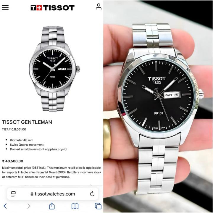 TISSOT 1853 PC100 DAY DATE WATCH