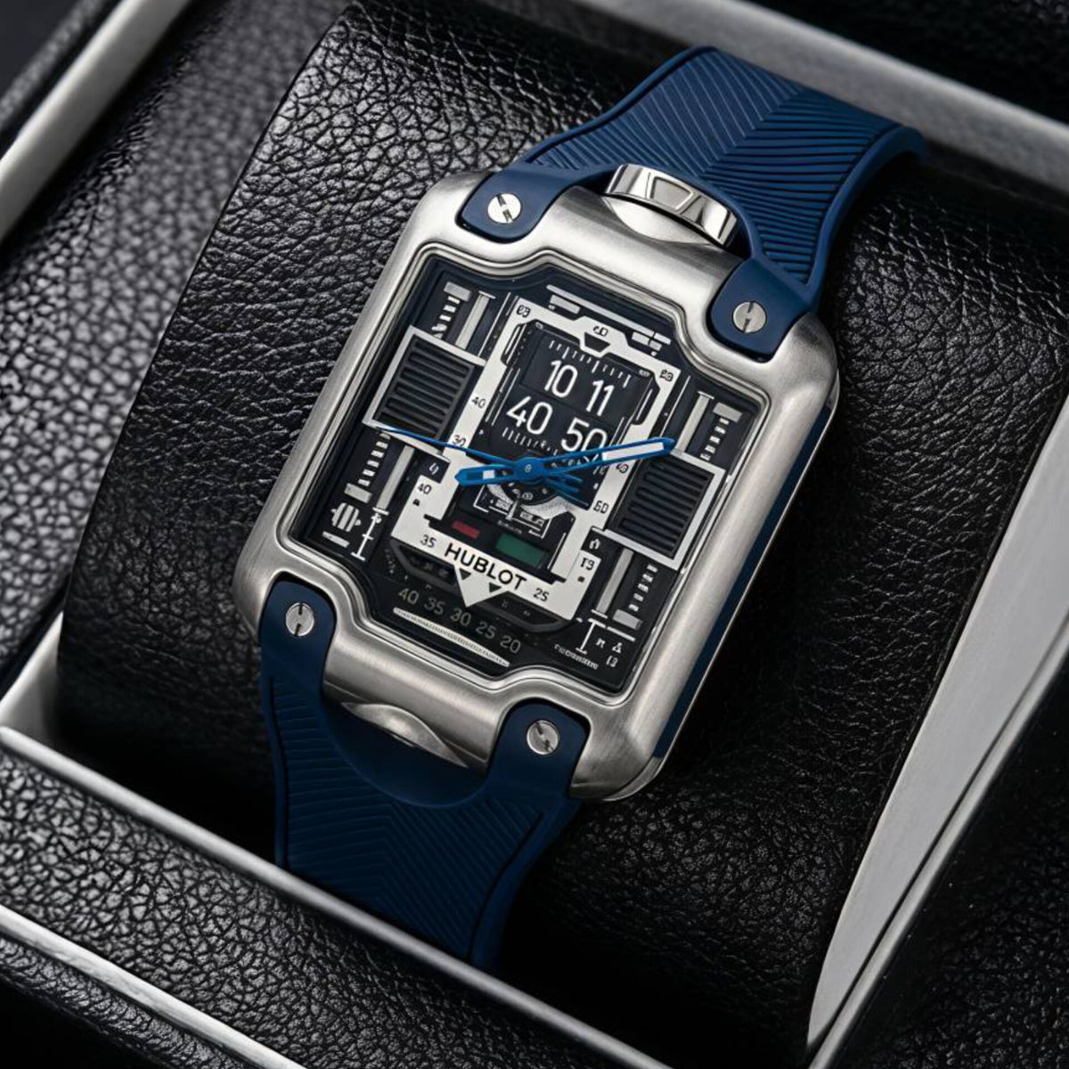 HUBLOT MP-10 TOURBILLION (BLUE SILVER)