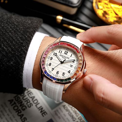 PATEK PHILIPPE AQUANUT RAINBOW WHITE (CELL MODEL)
