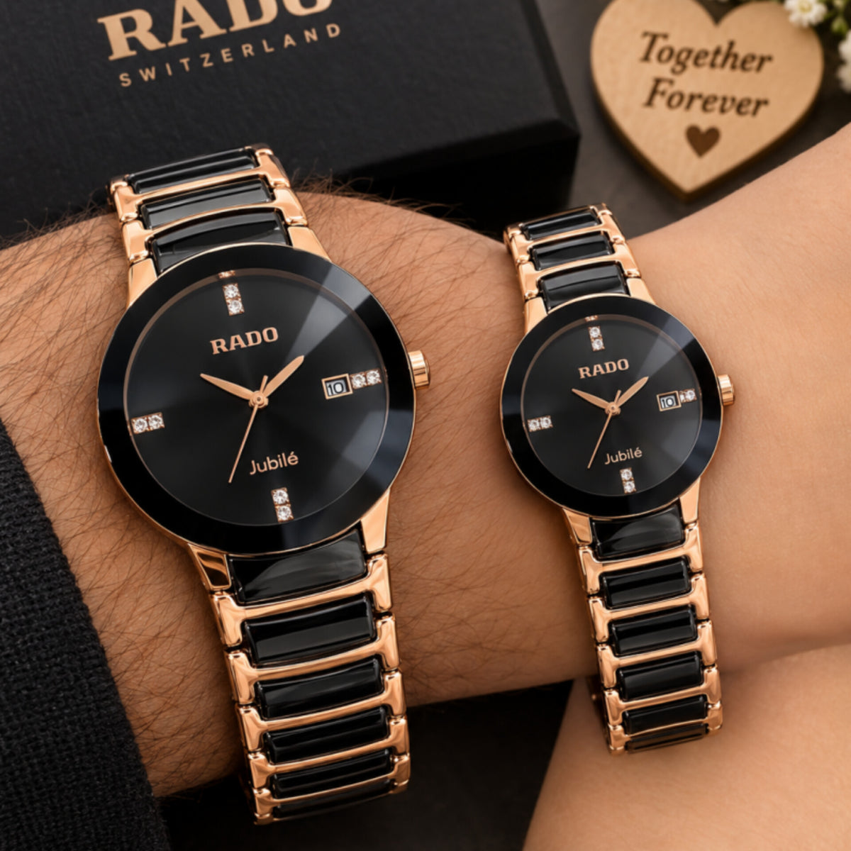 RADO JUBILE BLACK COPPER (COUPLE WATCH)