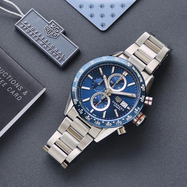 TAG HEUER CALIBAR 16 SILVER BLUE (JAPAN OG MACHINE)