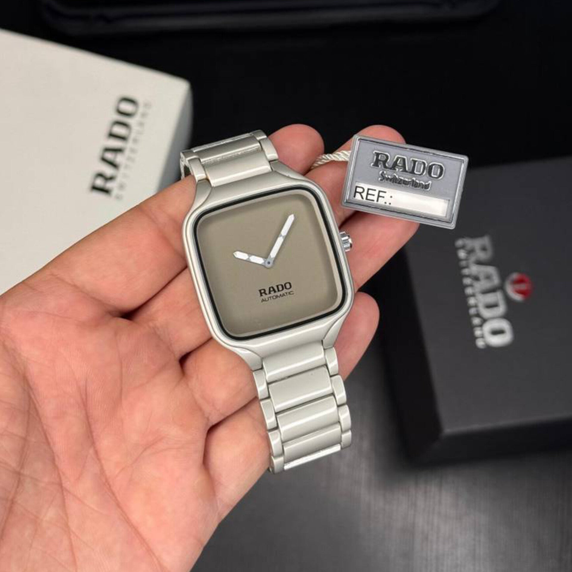 RADO TRUE SQUARE SILVER GREY (CELL MODEL)