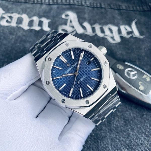AUDEMARS PIGUET ROYAL OAK SILVER BLUE ( lCELL MODEL)