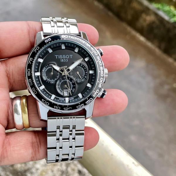 TISSOT 1853 SUPER SPORT CHRONOGRAPH WATCH (SILVER BLACK)