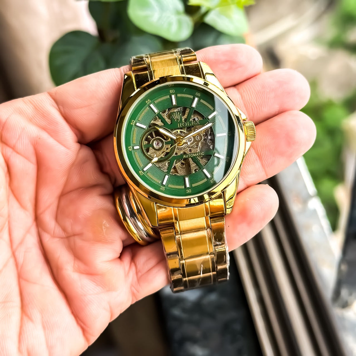 ROLEX CLASSIC GOLD GREEN (AUTOMATIC)