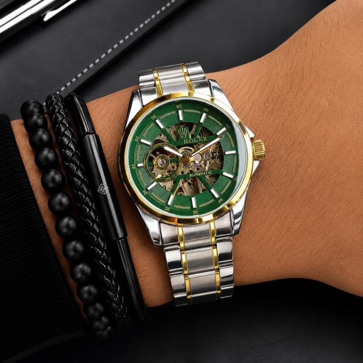ROLEX CLASSIC GOLD GREEN TWO TONE (AUTOMATIC)