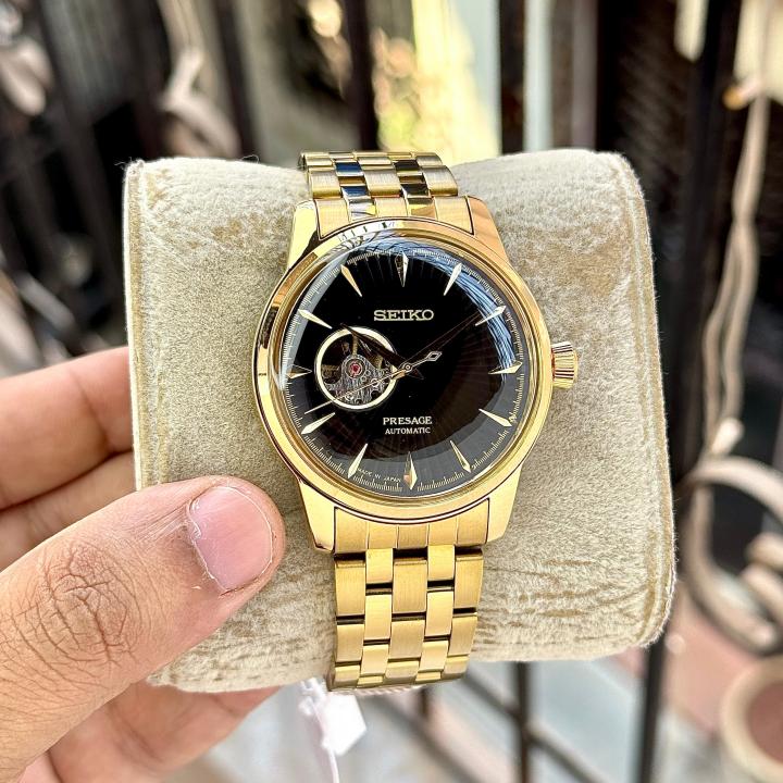 SEIKO PRESAGE GOLD BLACK (AUTOMATIC)