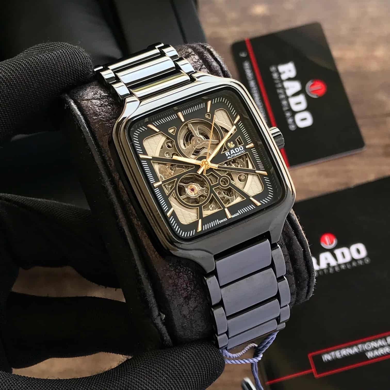 RADO TRUE SQUARE BLACK PURE CERAMIC (AUTOMATIC)