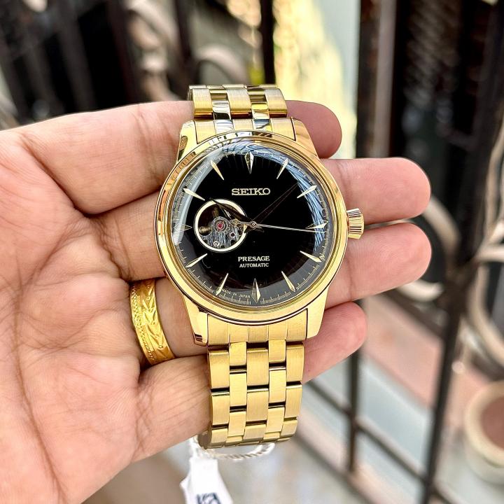 SEIKO PRESAGE GOLD BLACK (AUTOMATIC)