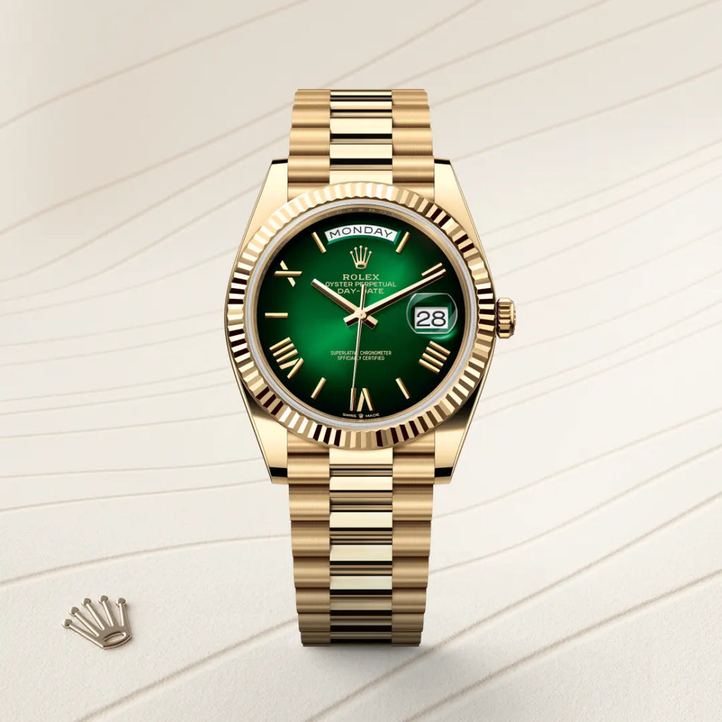 ROLEX DAY DATE GREEN GOLD (AUTOMATIC)