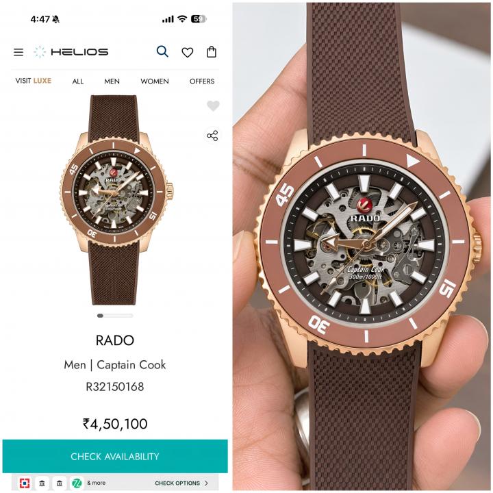 RADO CAPTAIN COOK SKELETON (AUTOMATIC)