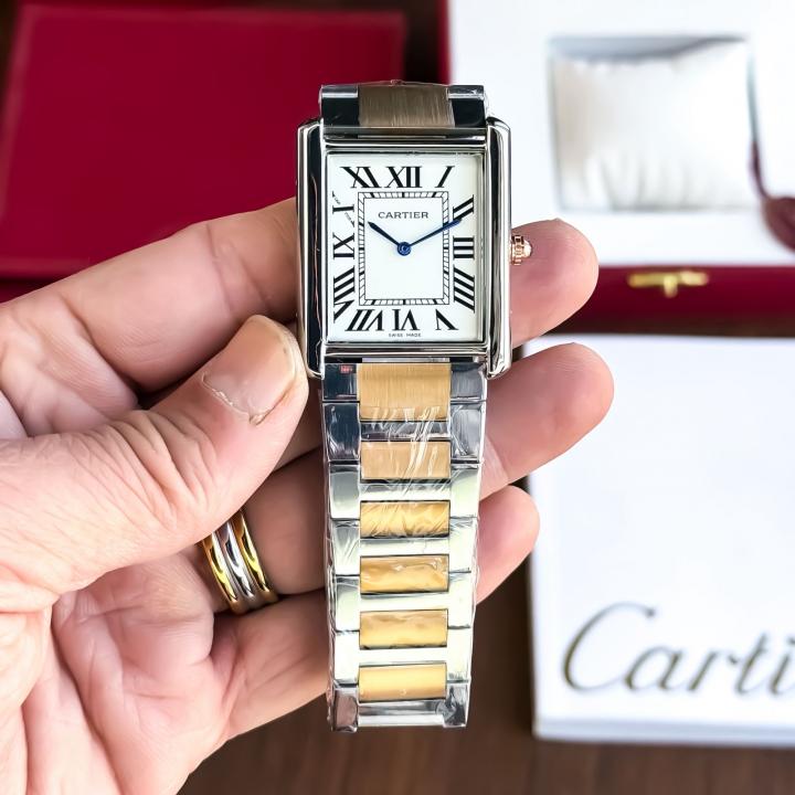 CARTIER TANK CLASSIC SILVER GOLD