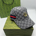 GUCCI GG Leather Monogram Premium Unisex Cap With Safety Box