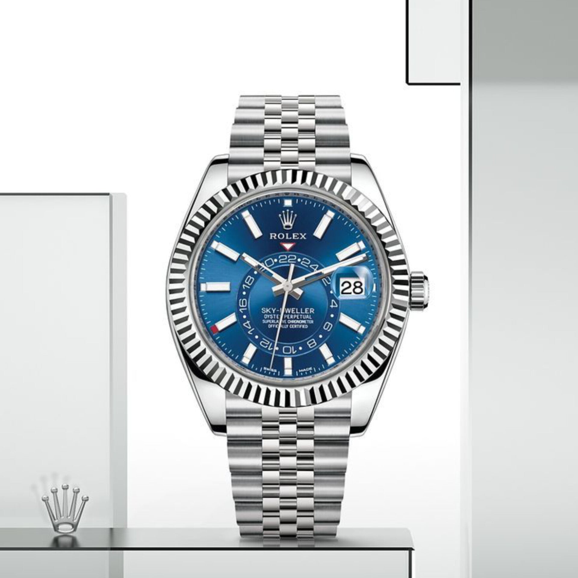 ROLEX SKY DWELLER SILVER BLUE (CELL MODEL)