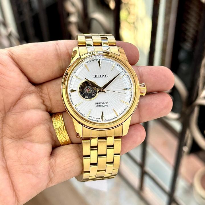 SEIKO PRESAGE GOLD BLACK (AUTOMATIC)