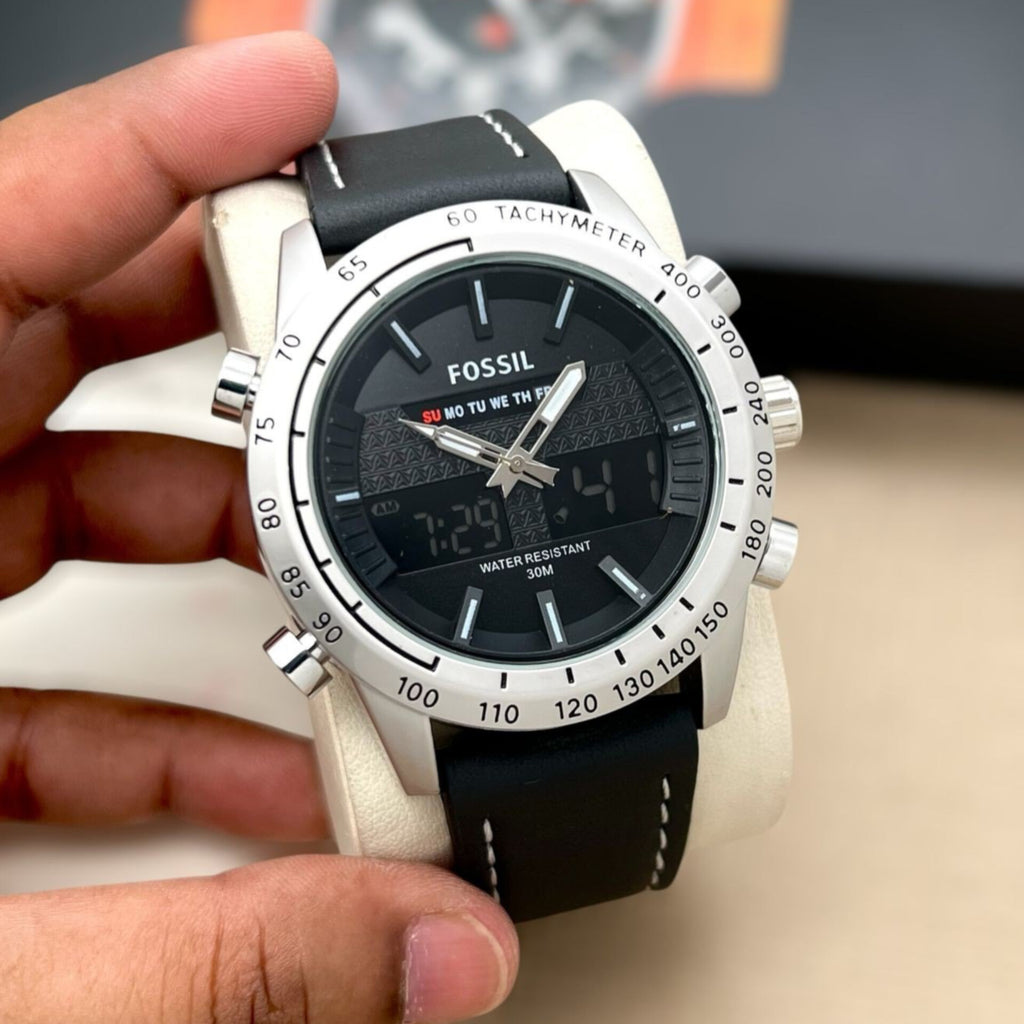 FOSSIL ANALOGUE DIGITAL WATCH