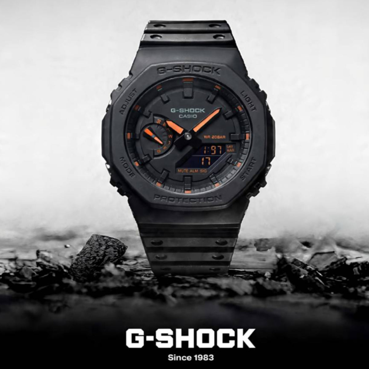 G SHOCK CASIO GA-2100 ANALOG-DIGITAL WITH ORIGINAL BOX