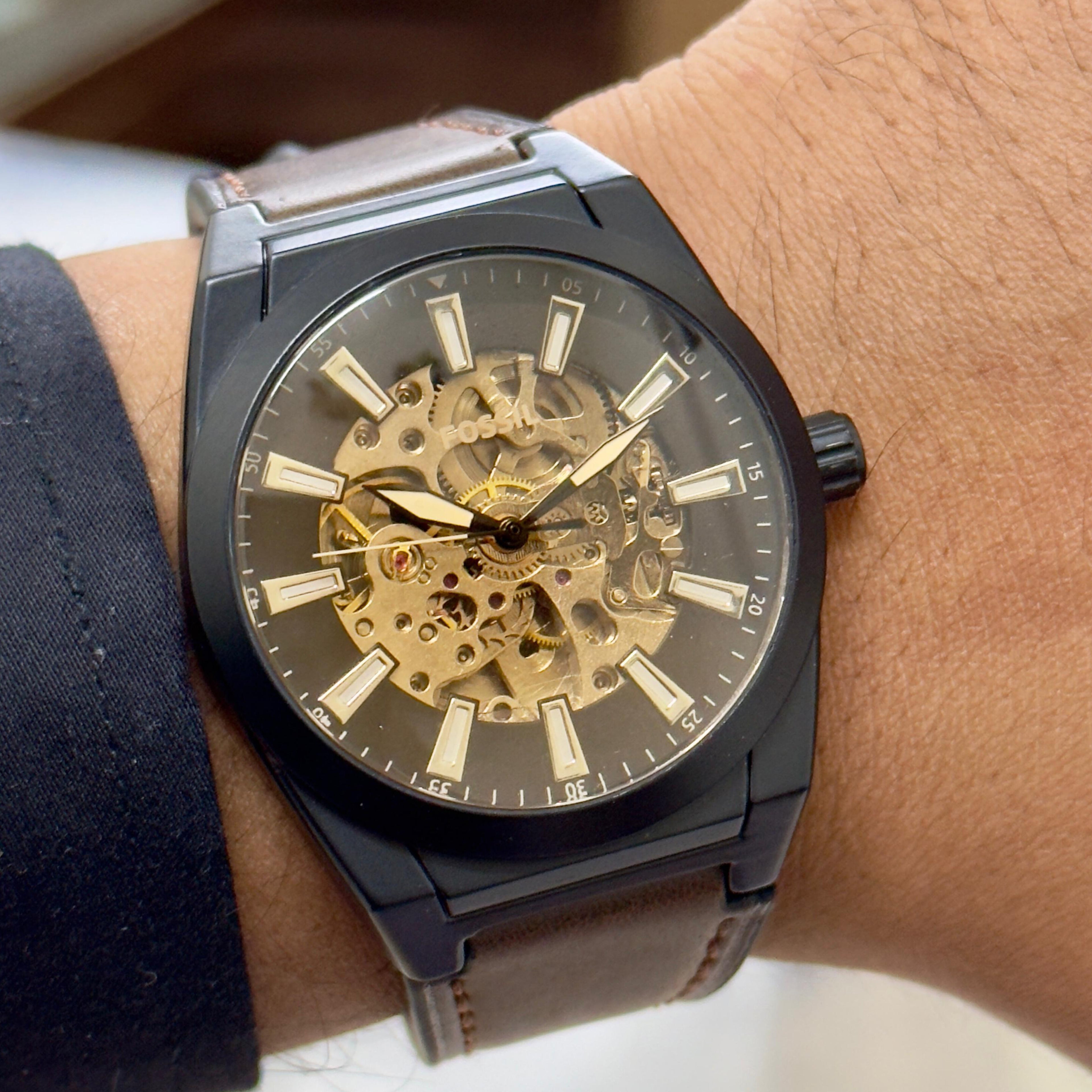 FOSSIL EVERETT BROWN (AUTOMATIC)